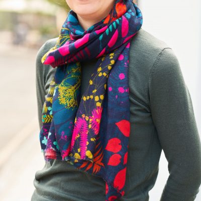 Kismet cashmere ring scarf - rainbow