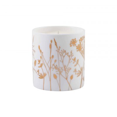 Umbellifer Gold Ceramic Candle - Mediterranean Fig & Olive