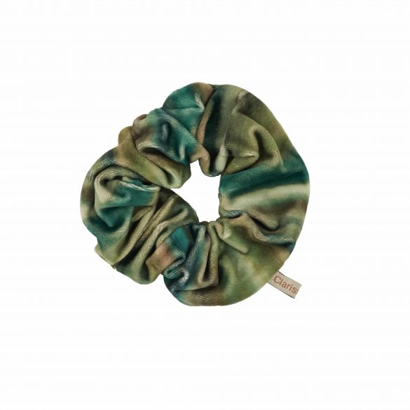 Oversized Velvet Scrunchie - Green