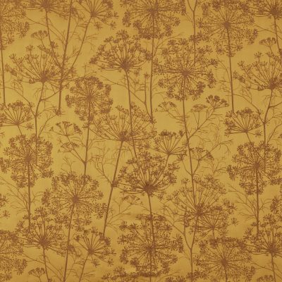 Fennel Flower Fabric - Yellow Ochre