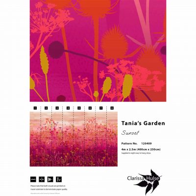 Tanias Garden Sunset Mural Sample