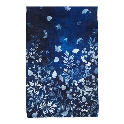 Cyanotype scarf - blue 2