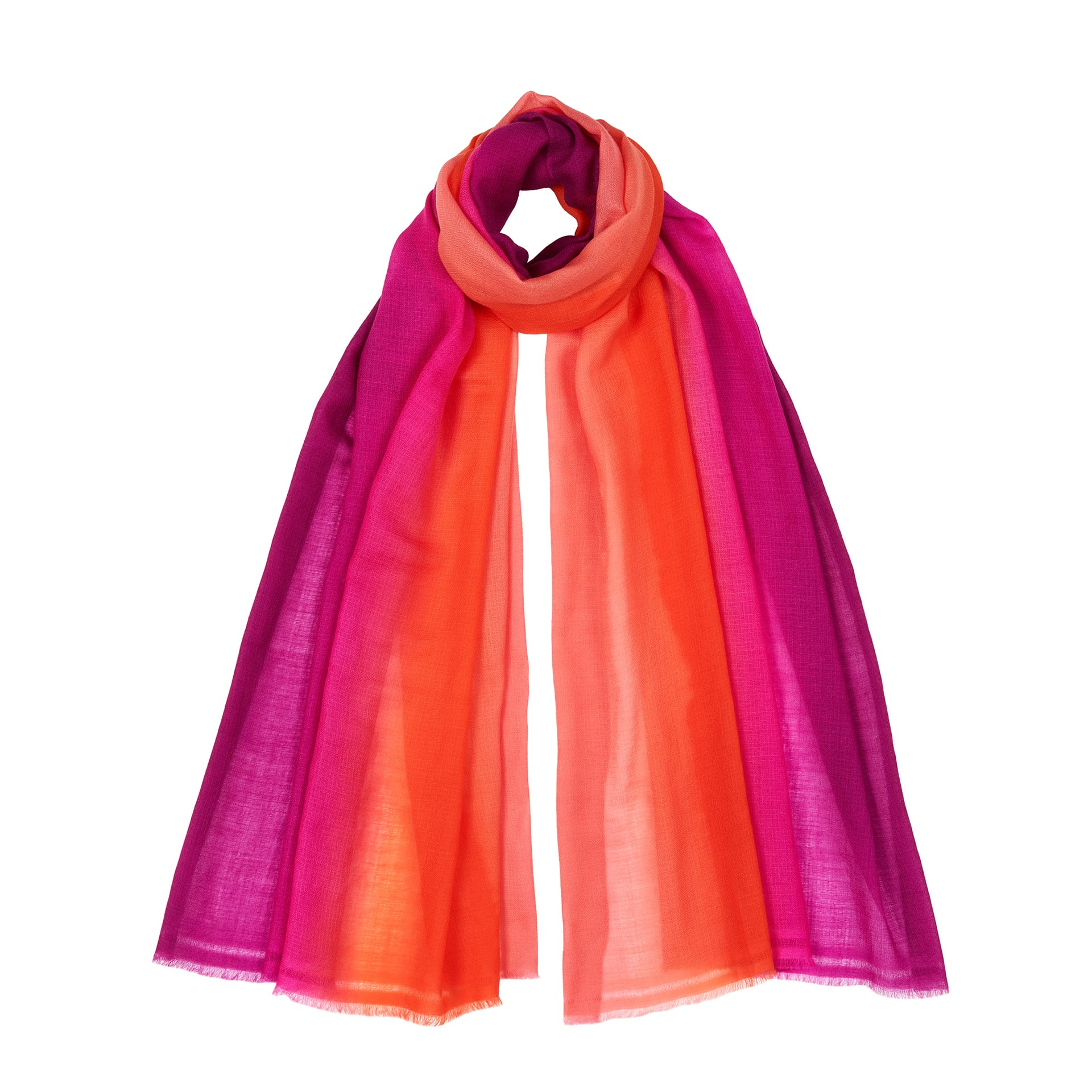 Ombre scarf - dahlia 1